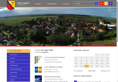 Zobrazit webové stránky Obecní úřad Zájezd