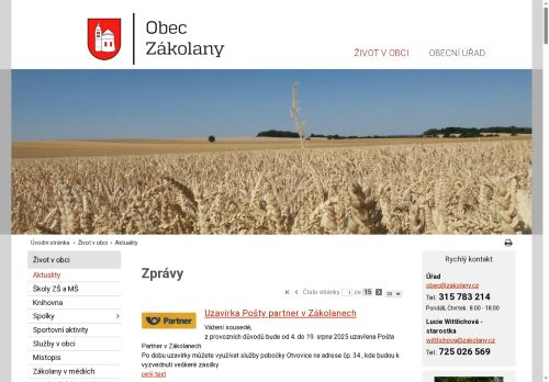 Zobrazit webové stránky Obecní úřad Zákolany