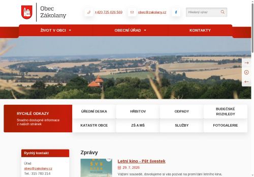Zobrazit webové stránky Obecní úřad Zákolany