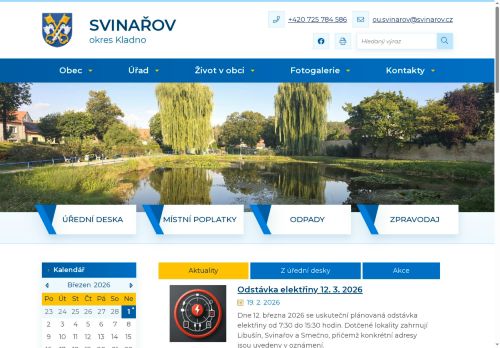 Zobrazit webové stránky Obecní úřad Svinařov