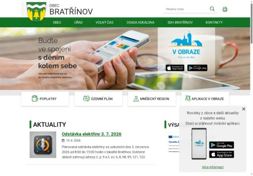 Zobrazit webové stránky Obecní úřad Bratřínov
