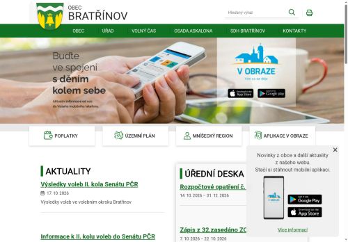 Zobrazit webové stránky Obecní úřad Bratřínov