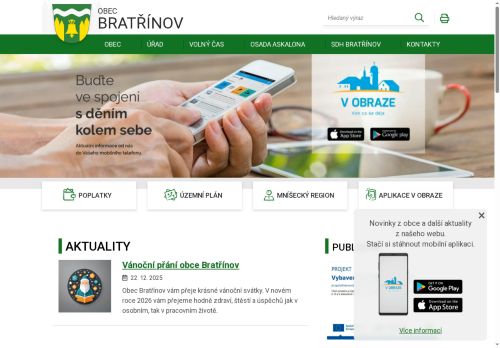 Zobrazit webové stránky Obecní úřad Bratřínov