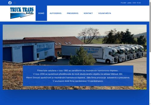 TRUCK TRANS, s.r.o. nabízí práci na pozici Řidič tahače   m/ž v obci Višňové