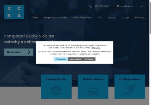 Webové stránky Západočeská bezpečnostní agentura s.r.o., Plzeň