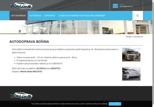 BOŠINA TRANSPORT s.r.o. nabízí práci na pozici Řidič VKD (m/ž) v obci Plaňany