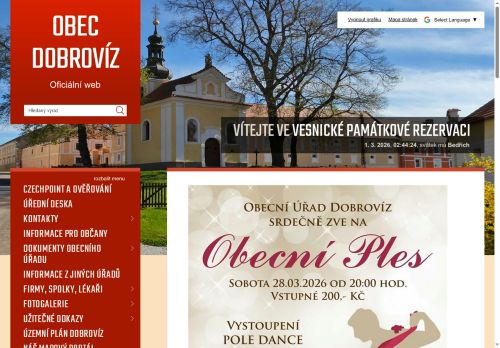 Zobrazit webové stránky Obecní úřad Dobrovíz