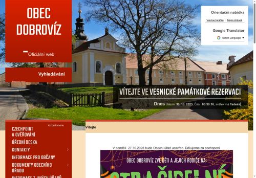 Zobrazit webové stránky Obecní úřad Dobrovíz