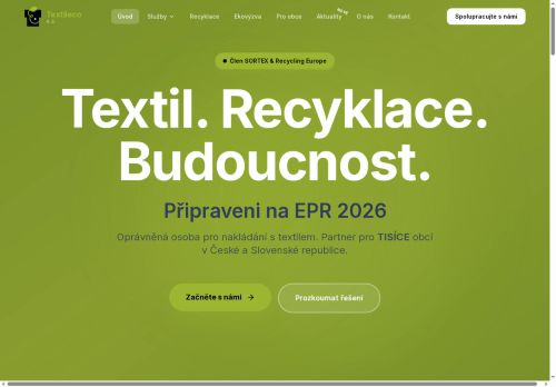 TextilEco a.s. nabízí práci na pozici třídíč/ka vstupního materiálu v obci Boskovice