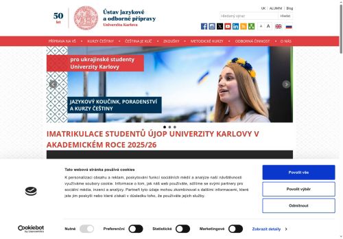 Univerzita Karlova nabízí práci na pozici ODBORNÝ LEKTOR v obci Poděbrady