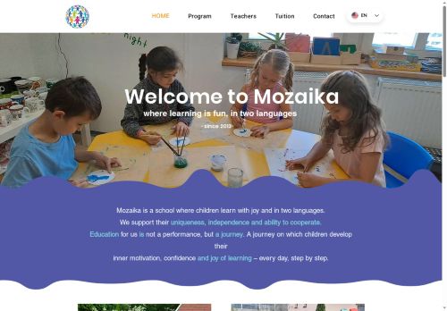 Mozaika česko - anglická mateřská škola s.r.o. nabízí práci na pozici UČITEL/KA ANGLIČTINY V MATEŘSKÉ ŠKOLE v obci Poděbrady