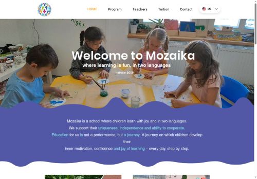 Mozaika česko - anglická mateřská škola s.r.o. nabízí práci na pozici UČITEL/KA ANGLIČTINY V MATEŘSKÉ ŠKOLE v obci Poděbrady