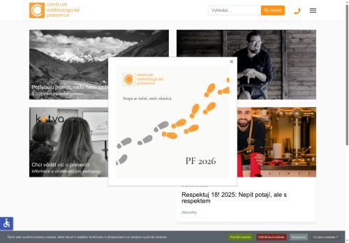 Zobrazit webové stránky Centrum adiktologické prevence, o.p.s.