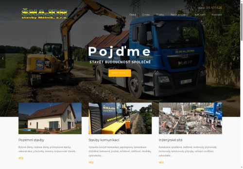 ŠNAJDR stavby Mělník, s.r.o. nabízí práci na pozici řidič nákladních automobilů v obci Mělník