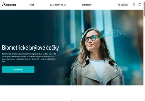 Webové stránky Rodenstock ČR s.r.o., Klatovy