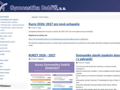 Gymnastika Dobříš