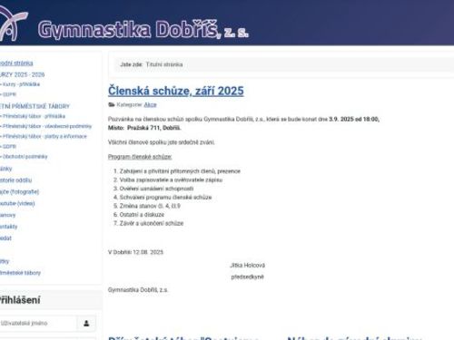 Gymnastika Dobříš