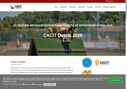 Zobrazit webové stránky Cacit