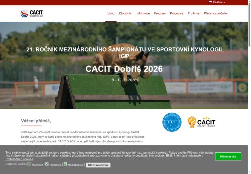 Zobrazit webové stránky Cacit