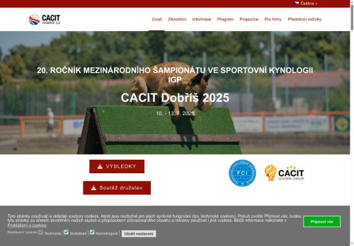 Zobrazit webové stránky Cacit