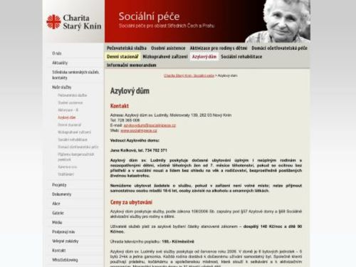 Azylový dům sv. Ludmily v Mokrovratech