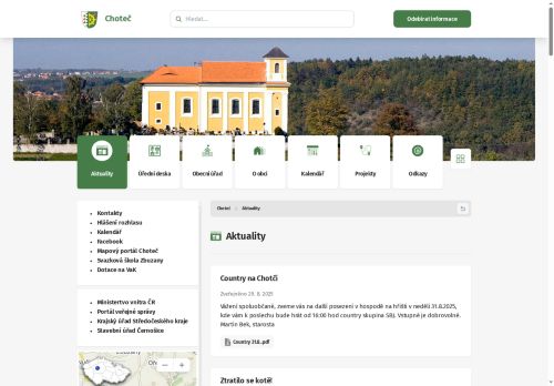 Zobrazit webové stránky Obecní úřad Choteč