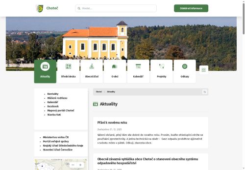 Zobrazit webové stránky Obecní úřad Choteč