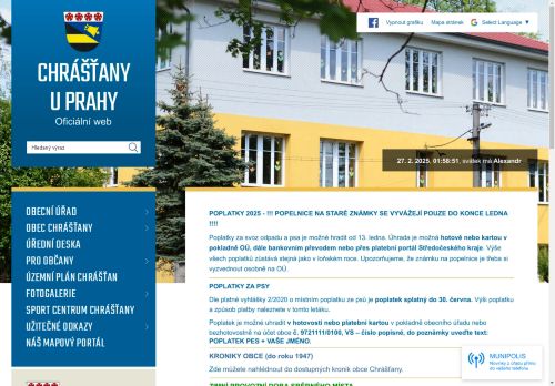 Zobrazit webové stránky Obecní úřad Chrášťany