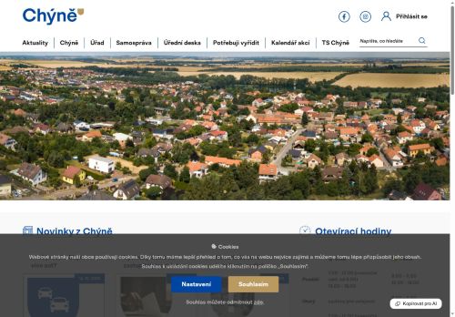 Zobrazit webové stránky Obecní úřad Chýně