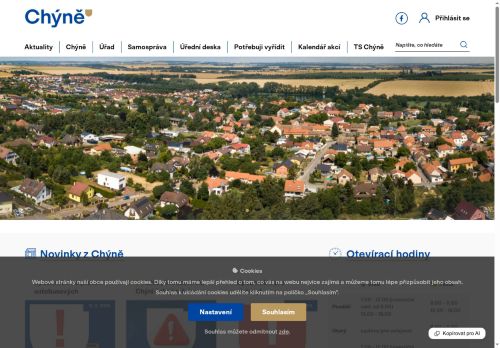 Zobrazit webové stránky Obecní úřad Chýně