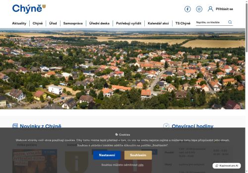 Zobrazit webové stránky Obecní úřad Chýně