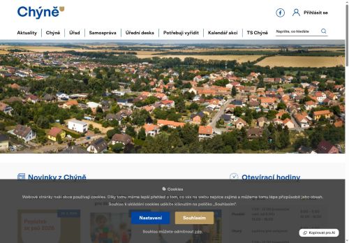 Zobrazit webové stránky Obecní úřad Chýně