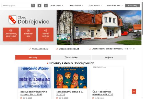 Zobrazit webové stránky Obecní úřad Dobřejovice