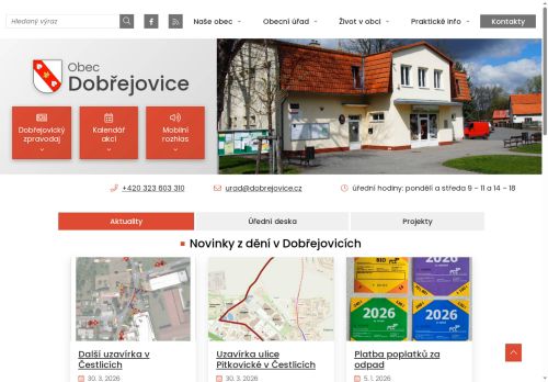Zobrazit webové stránky Obecní úřad Dobřejovice