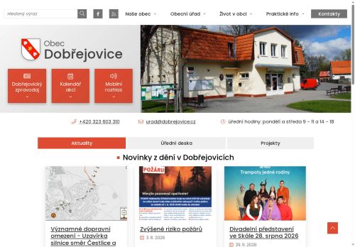 Zobrazit webové stránky Obecní úřad Dobřejovice