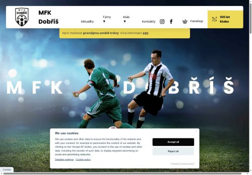 Zobrazit webové stránky Městský fotbalový klub Dobříš