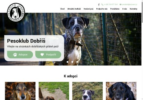 Zobrazit webové stránky Pesoklub Dobříš