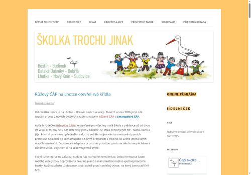 Zobrazit webové stránky Dětská skupina Čáp-Doosan