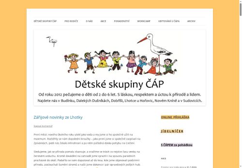 Zobrazit webové stránky Dětská skupina Čáp-Doosan