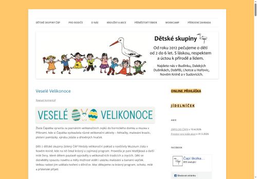 Zobrazit webové stránky Dětská skupina Čáp-Doosan