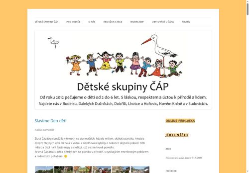 Zobrazit webové stránky Dětská skupina Čáp-Doosan