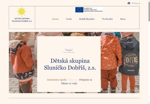 Zobrazit webové stránky Dětská skupina Sluníčko