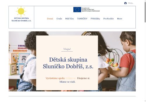 Zobrazit webové stránky Dětská skupina Sluníčko