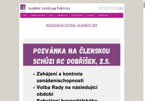 Zobrazit webové stránky Rodinné centrum Dobříšek