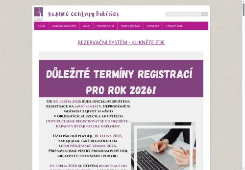 Zobrazit webové stránky Rodinné centrum Dobříšek