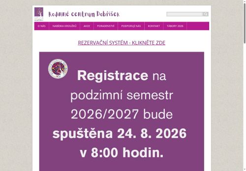 Zobrazit webové stránky Rodinné centrum Dobříšek