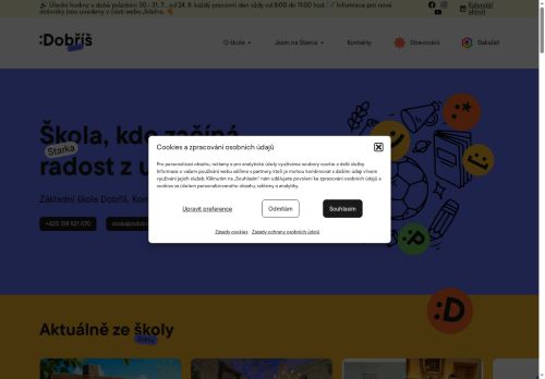 Zobrazit webové stránky Základní škola Dobříš