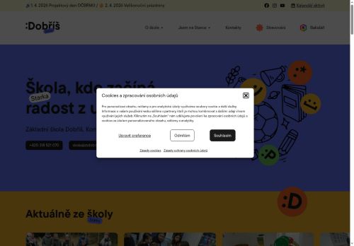 Zobrazit webové stránky Základní škola Dobříš