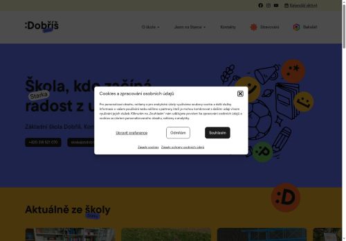 Zobrazit webové stránky Základní škola Dobříš