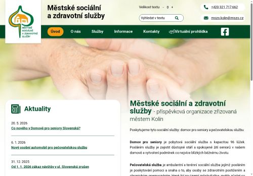 Zobrazit webové stránky Městské sociální a zdravotní služby